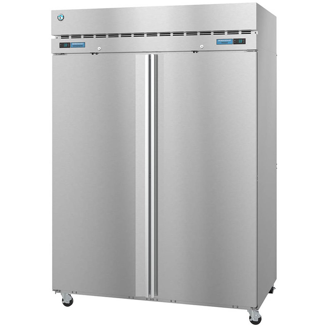 Hoshizaki DT2A-FS 55" 2-Section Reach-In Refrigerator/Freezer Combo w/ 2 Solid Doors, Steelheart Series
