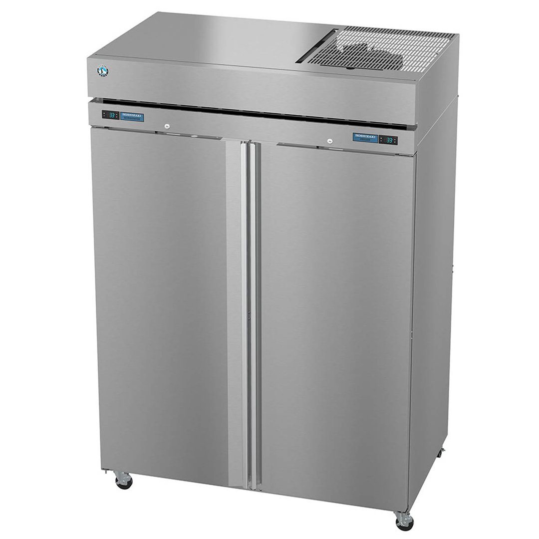 Hoshizaki DT2A-FS 55" 2-Section Reach-In Refrigerator/Freezer Combo w/ 2 Solid Doors, Steelheart Series