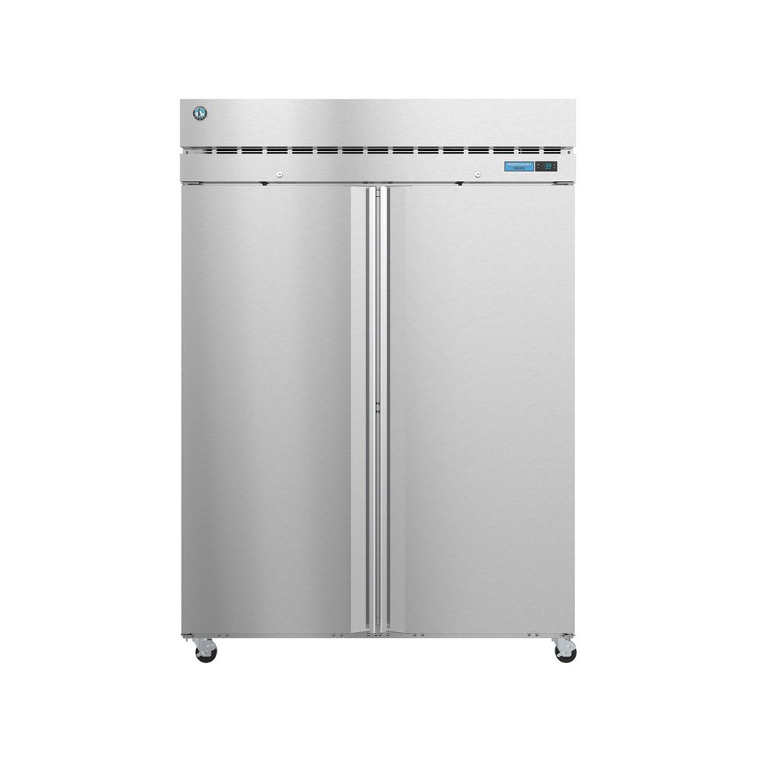 Hoshizaki F2A-FS 55" Two Section Reach-In Freezer w/ 2 Solid Doors, Top Mount, 50 cu. ft.