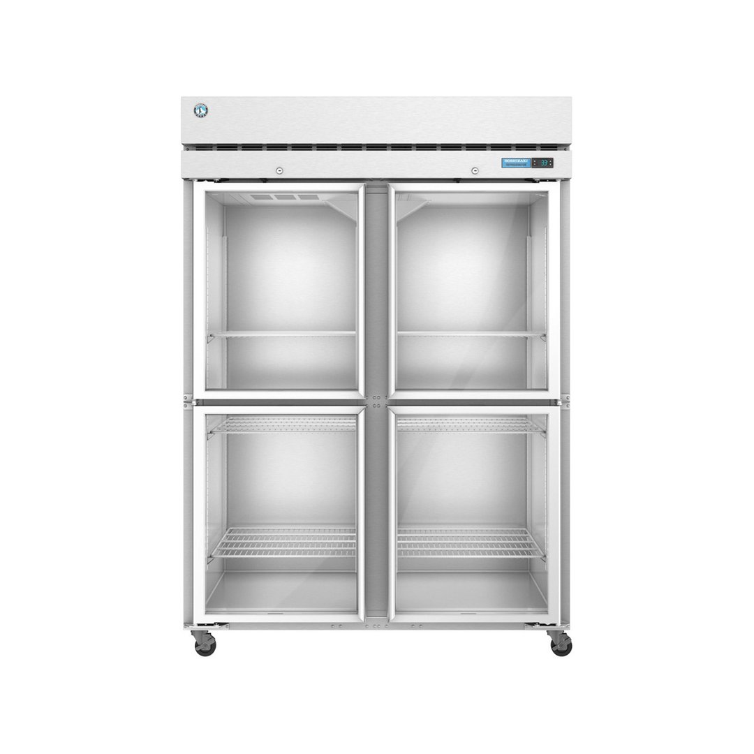 Hoshizaki F2A-HG 55" Two Section Reach-In Freezer w/ 4 Half Glass Doors, Top Mount, 50 cu. ft.