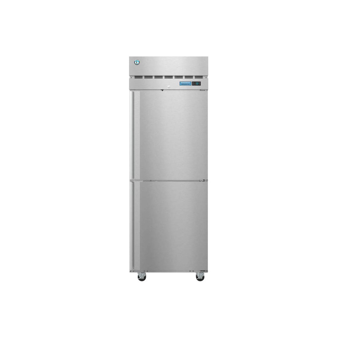 Hoshizaki R1A-HS 27" One Section Reach-In Refrigerator w/ Right Hinged Half Solid Door, All Stainless Steel, 23 cu. ft.