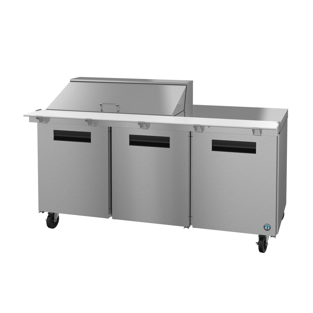 Hoshizaki SR72B-18M 72" Mega Top Sandwich / Salad Prep Table w/ 3 Doors, 18 Pans