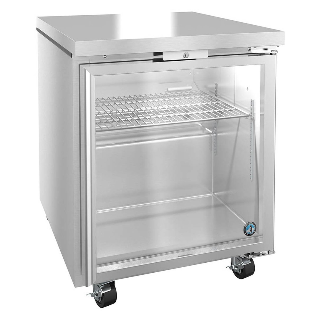 Hoshizaki UR27A-GLP01 27" One Glass Door Undercounter Refrigerator, 7.21 cu. ft.