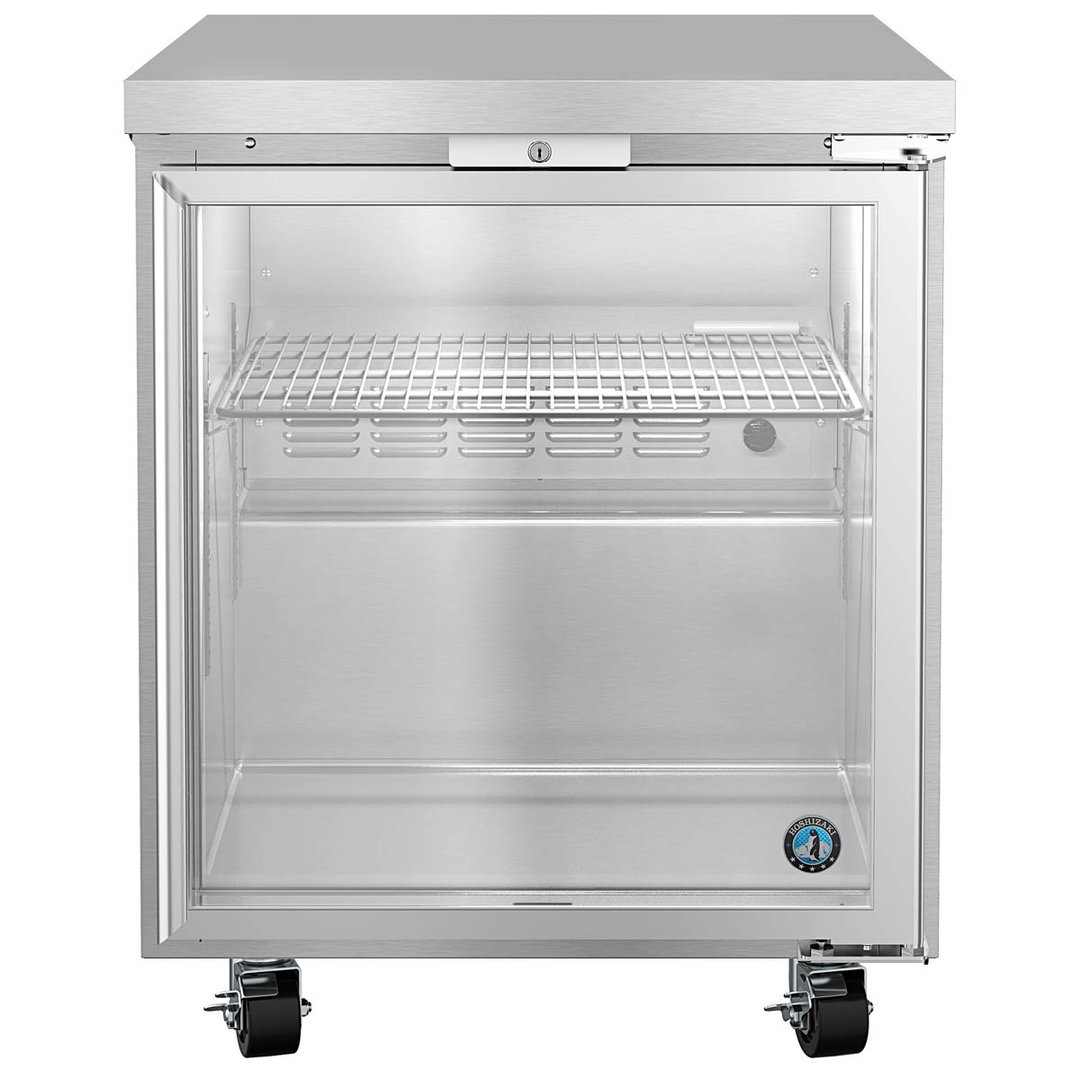 Hoshizaki UR27A-GLP01 27" One Glass Door Undercounter Refrigerator, 7.21 cu. ft.