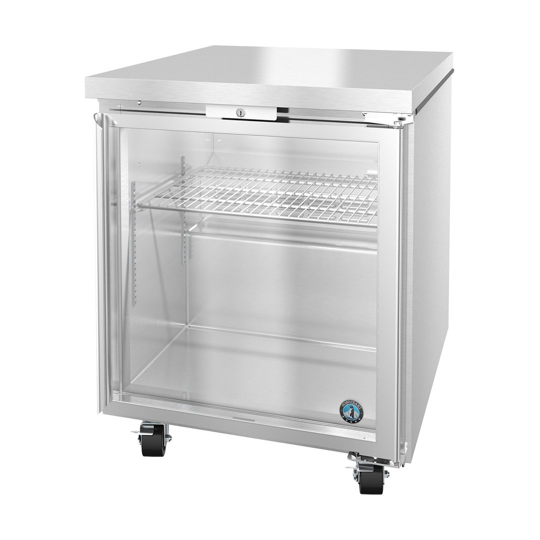 Hoshizaki UR27A-GLP01 27" One Glass Door Undercounter Refrigerator, 7.21 cu. ft.