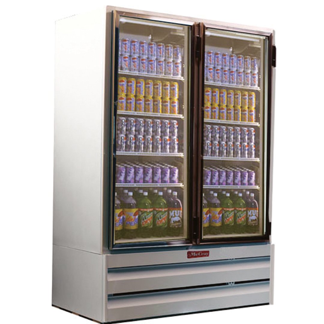 Howard-McCray GF42BM-FF 52" 2 Glass Door Merchandiser Freezer in White, 42 cu. ft.