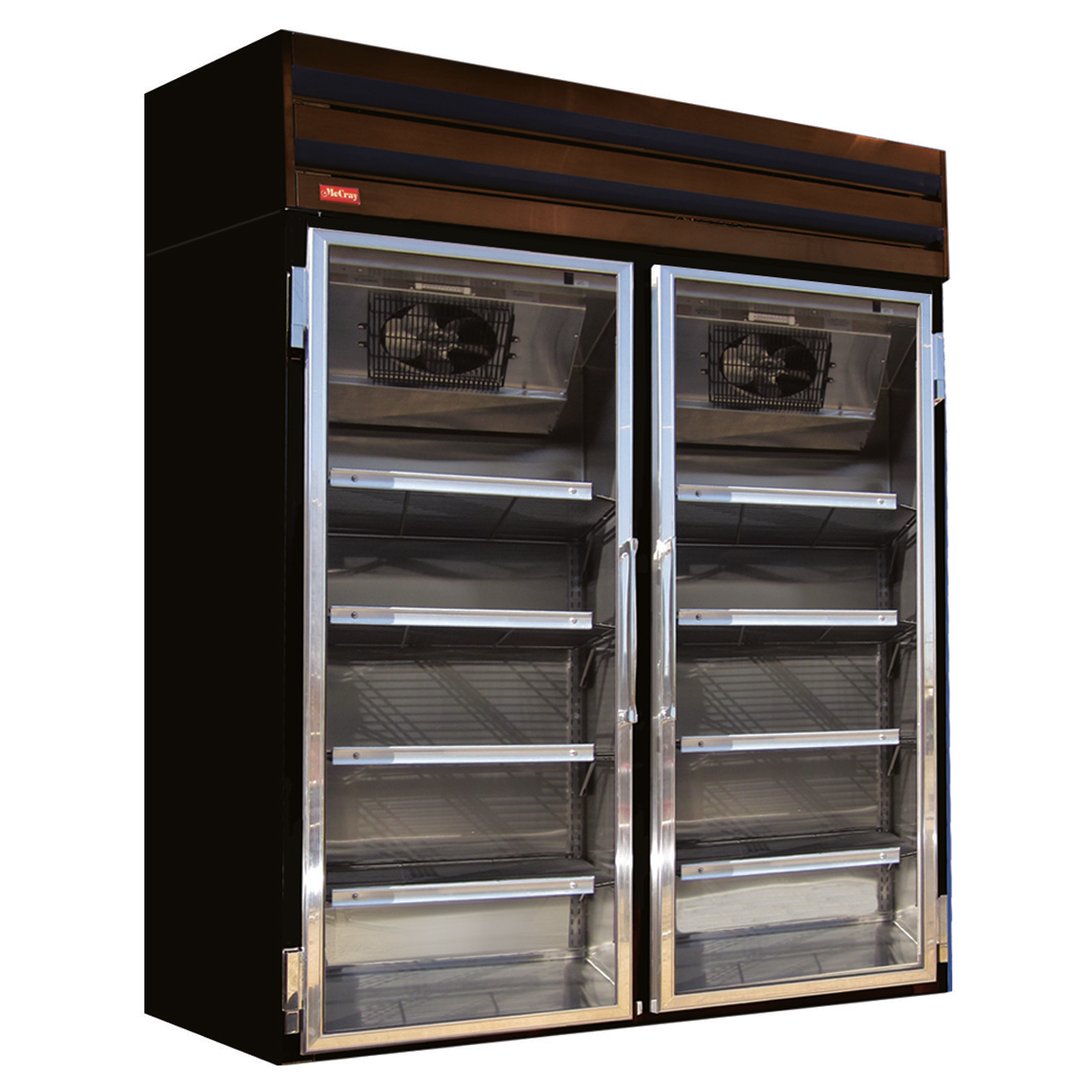 Howard-McCray GF48-FF-B 52" 2 Glass Door Merchandiser Freezer in Black, 48 cu. ft.