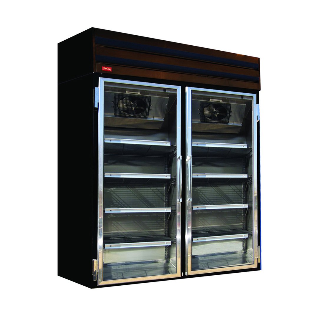 Howard-McCray GR48-B 52" Two Glass Door Merchandiser Refrigerator in Black, 48 cu. ft.