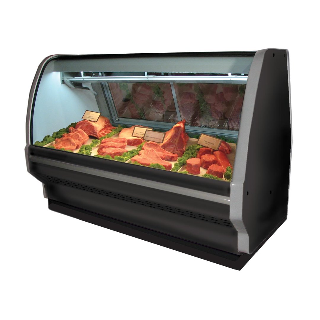 Howard-McCray R-CMS40E-8C-BE-LED 100" Single Duty Curved Refrigerated Meat Display Case, Remote