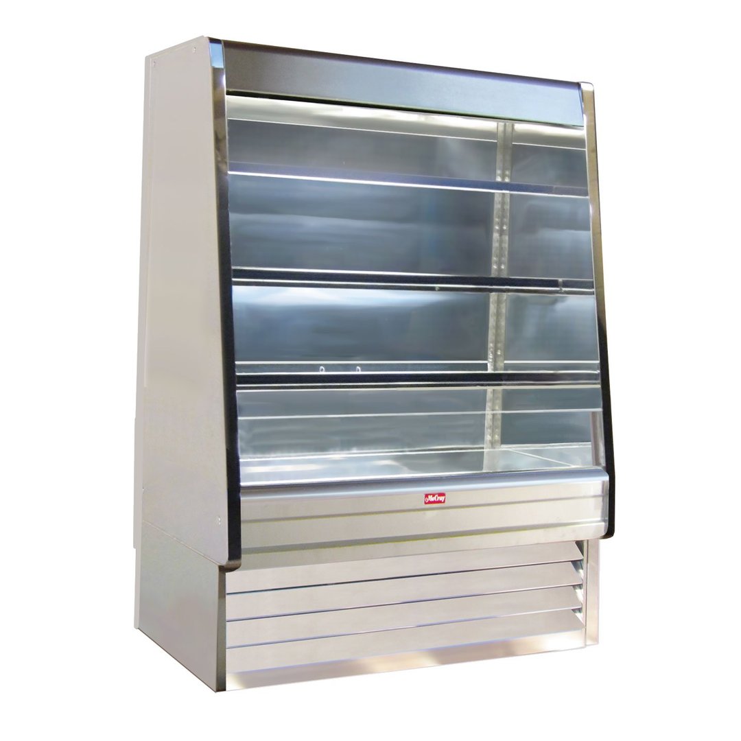 Howard-McCray R-OD30E-3-S-LED 39'' Vertical Open Air Dairy Merchandiser, Stainless Steel, Remote Refrigeration, 3 Shelves, w/ LED Lighting