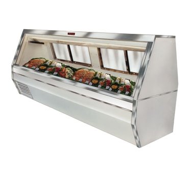 Howard-McCray SC-CFS35-8-LED 95" Flat Refrigerated Seafood Display Case, White