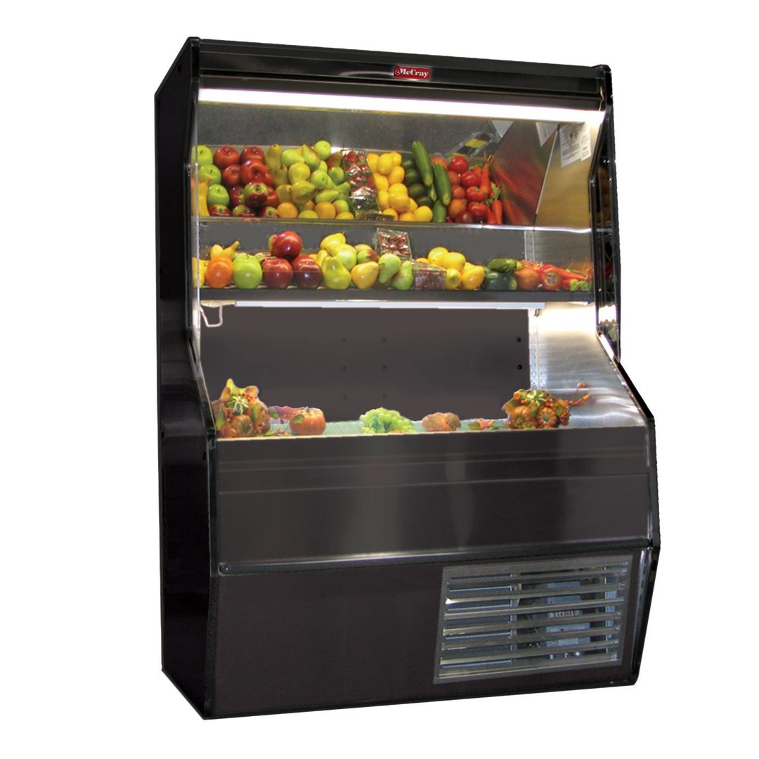 Howard-McCray SC-P32E-4S-B-LED 50" Refrigerated Produce Display Case, Black
