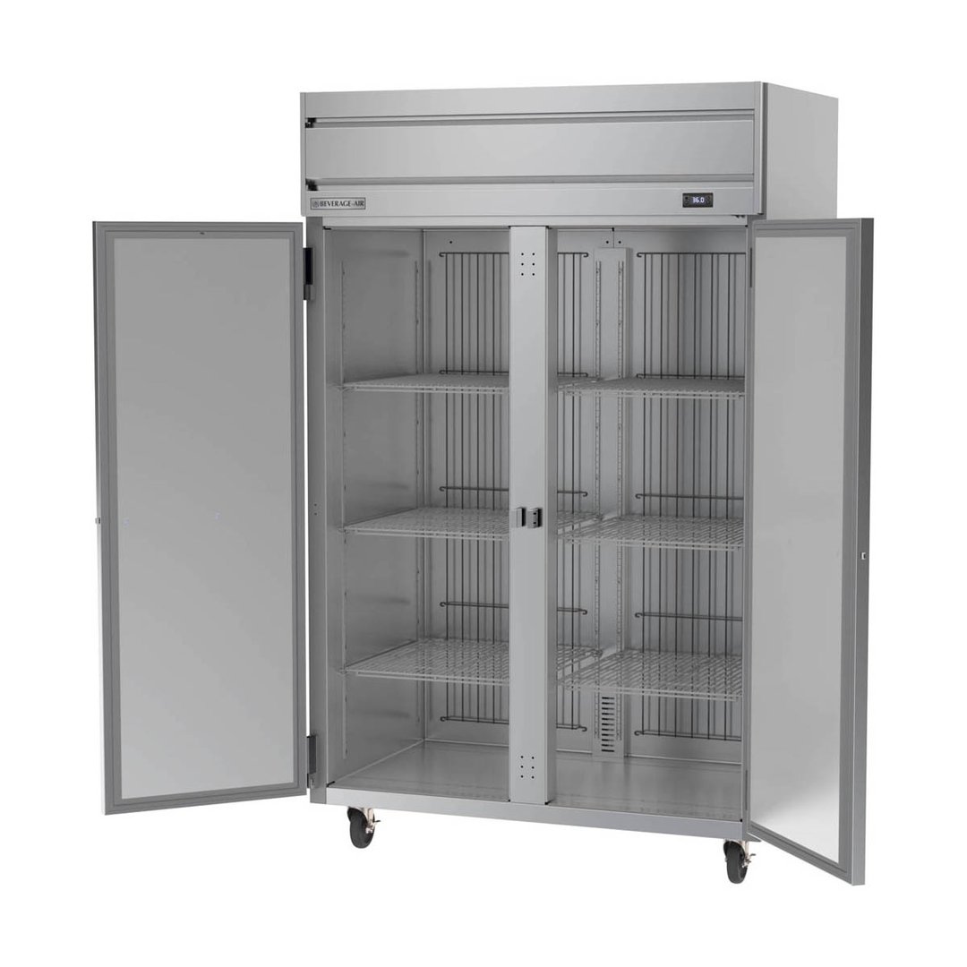 Beverage Air HRS2HC-1S Two Section Reach-In Refrigerator w/ 2 Solid Full Doors, Top Mounted, 1/3 hp, 47 cu. ft.