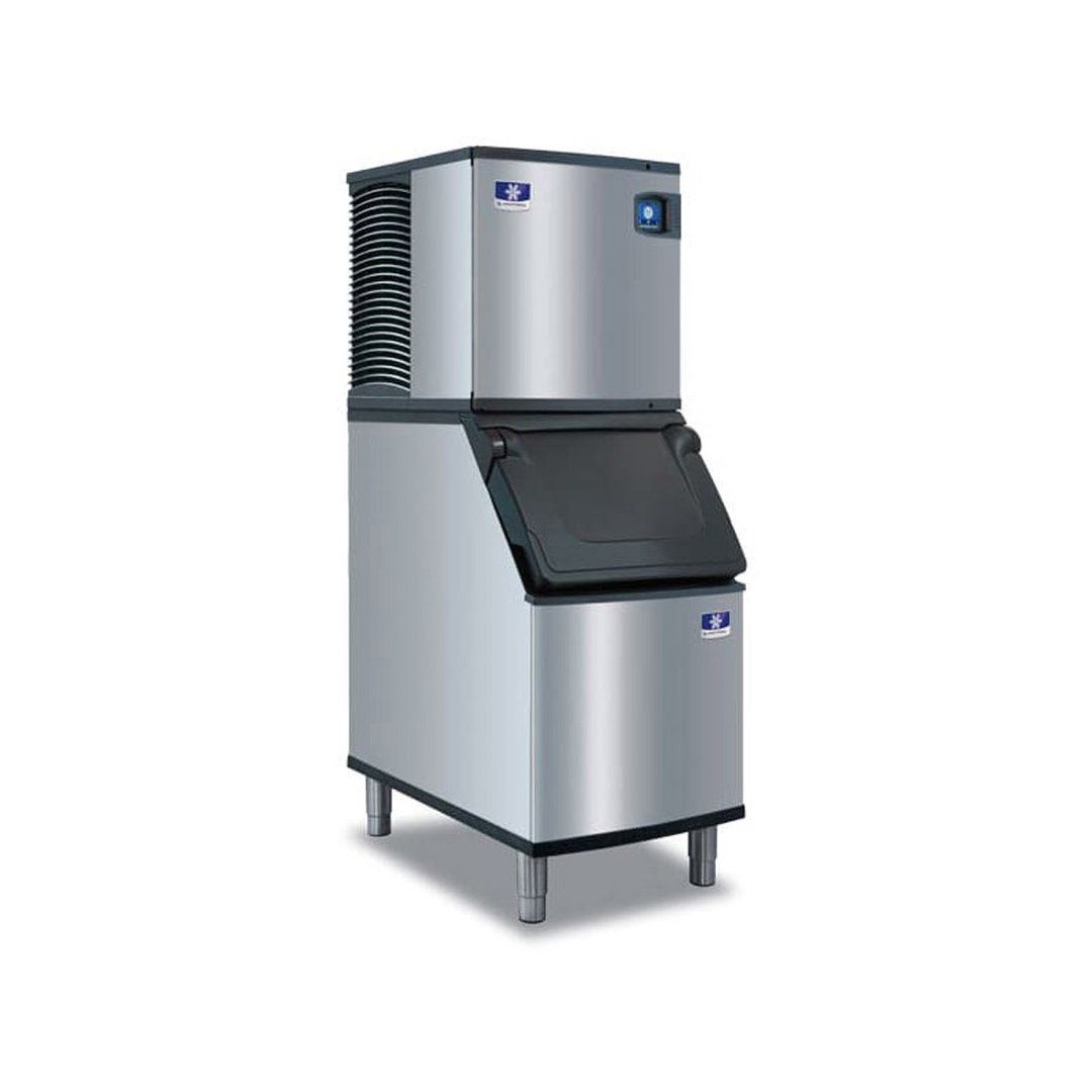 Manitowoc IDT0420A/D420 Air Cooled Full Cube 470 lb Ice Machine with Bin, 383 lb Storage
