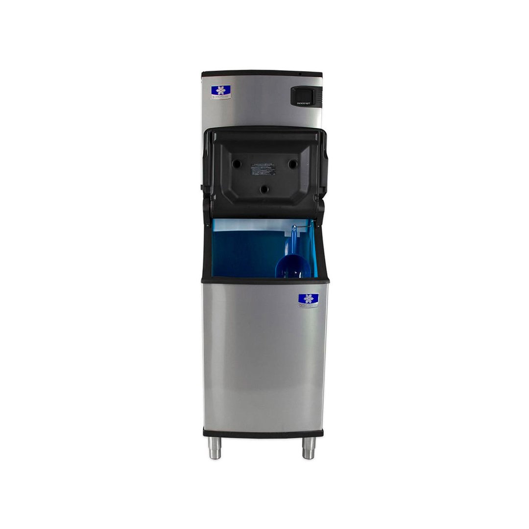 Manitowoc IDT0420A/D420 Air Cooled Full Cube 470 lb Ice Machine with Bin, 383 lb Storage