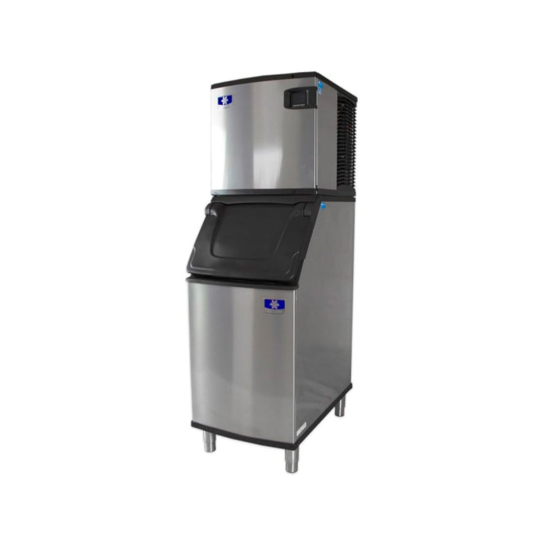 Manitowoc IDT0420A/D420 Air Cooled Full Cube 470 lb Ice Machine with Bin, 383 lb Storage