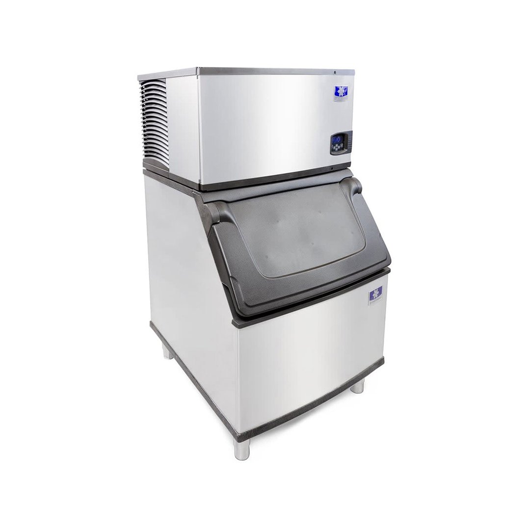 Manitowoc IDT0450A/D400 Air Cooled Full Cube 470 lb Ice Machine with Bin, 365 lb Storage