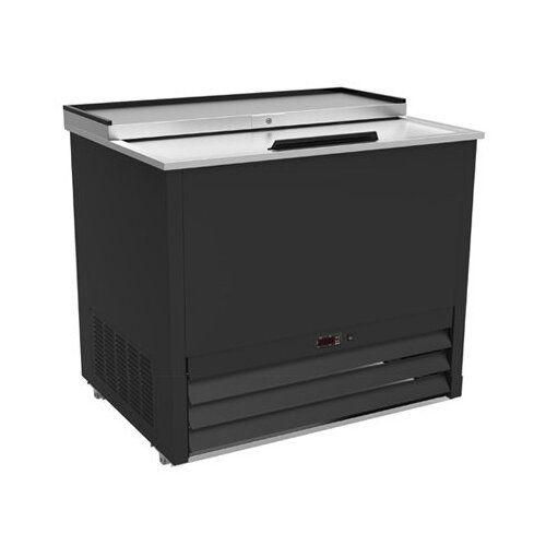 IKON IGC36 36" Black Glass & Plate Chiller, 4.5 cu. ft.