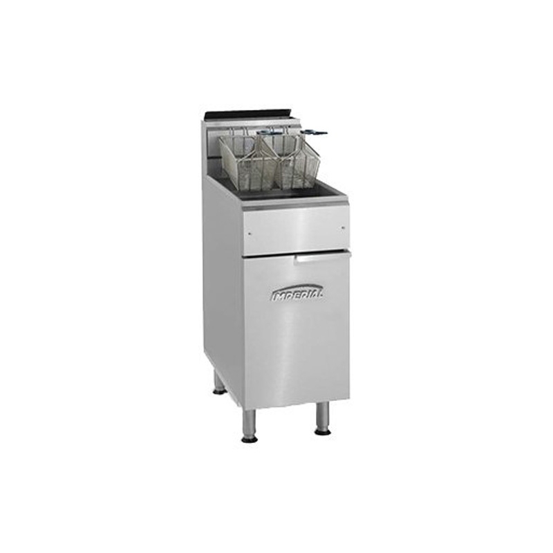 Imperial IFS-50 Floor Model Tube Fired Gas Fryer, 50 lbs - 140,000 BTU