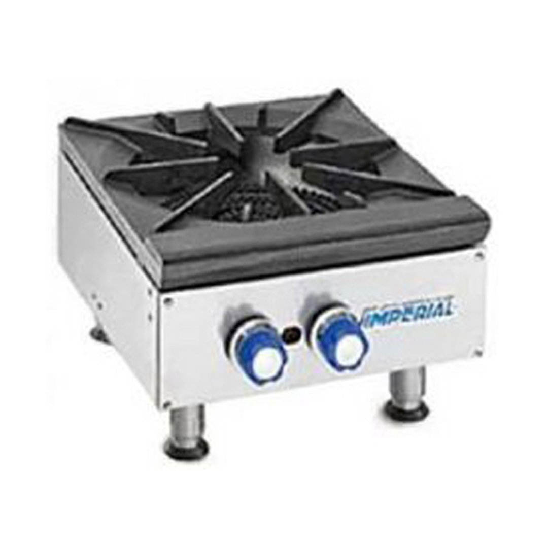 Imperial IHPA-1-12 12" Countertop Gas Hotplate with (1) Burner, Manual Controls, 32.000 BTU