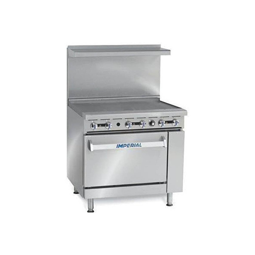 Imperial IR-G36 36" Gas Restaurant Range w/ 36" Full Griddle, (1) Standard Oven, 95.000 BTU