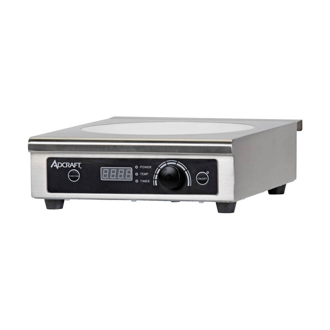 Adcraft IND-WOK208V Countertop Wok Induction Cooker w/ 1 Burner, Ceramic Glass Top