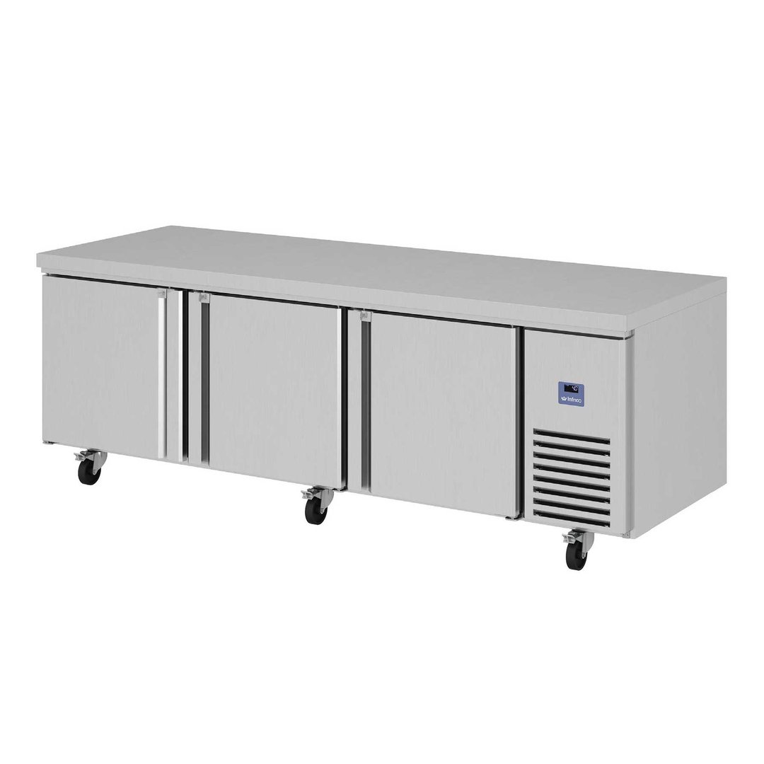 Infrico USA IUC-MR93 93" 3-Section Worktop Refrigerator w/ 3 Door, 27 cu. ft.