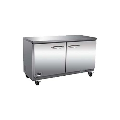 IKON IUC61F 61" Two Section Undercounter Freezer w/ 2 Doors, 15.5 cu. ft.