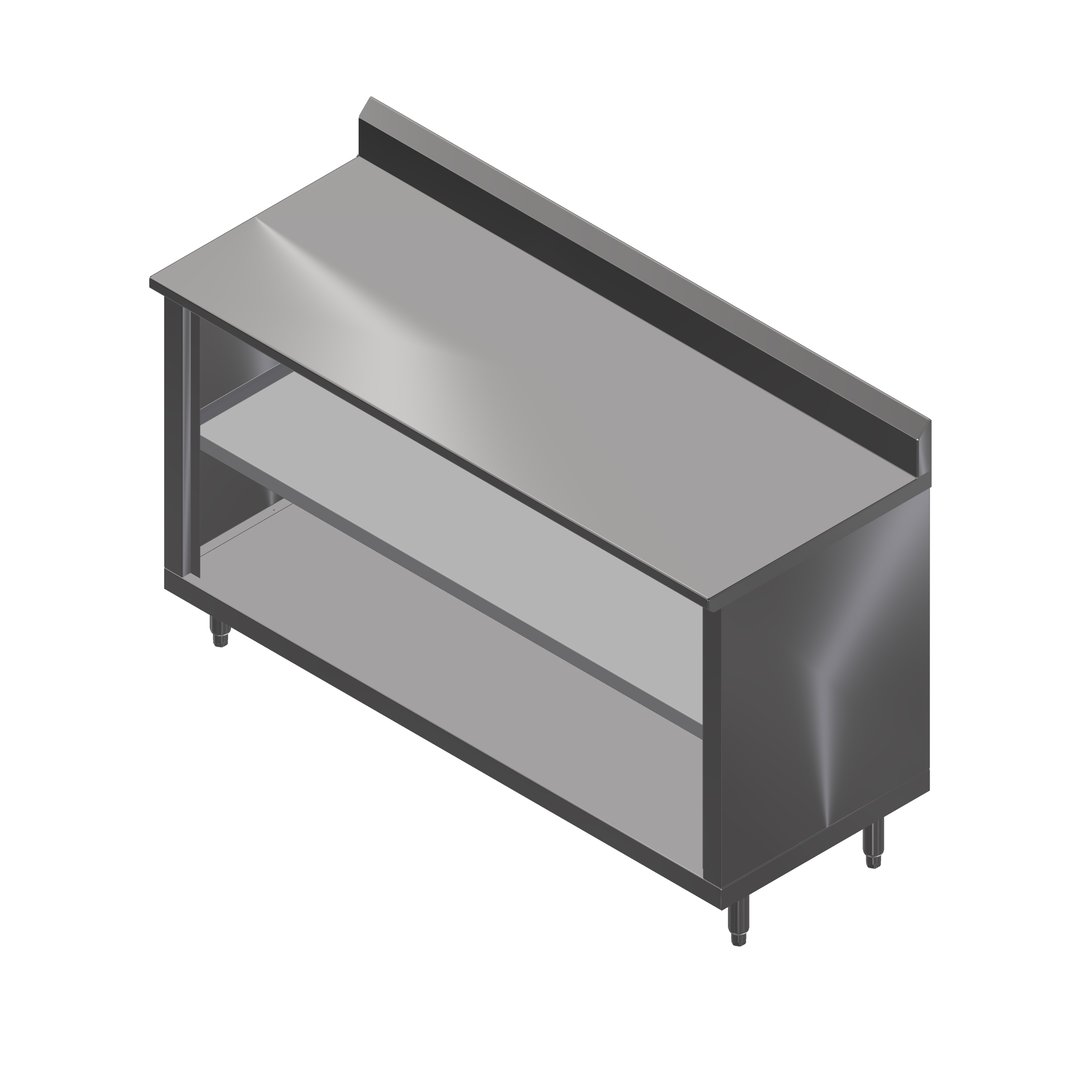 John Boos 4CO6R5-3036-1S 36" Cabinet Base Open Front Work Table