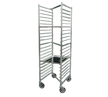 John Boos ABPR-1820-ZN-X 20 Pan End Load Aluminum Nesting Bun / Sheet Pan Rack,  Assembled