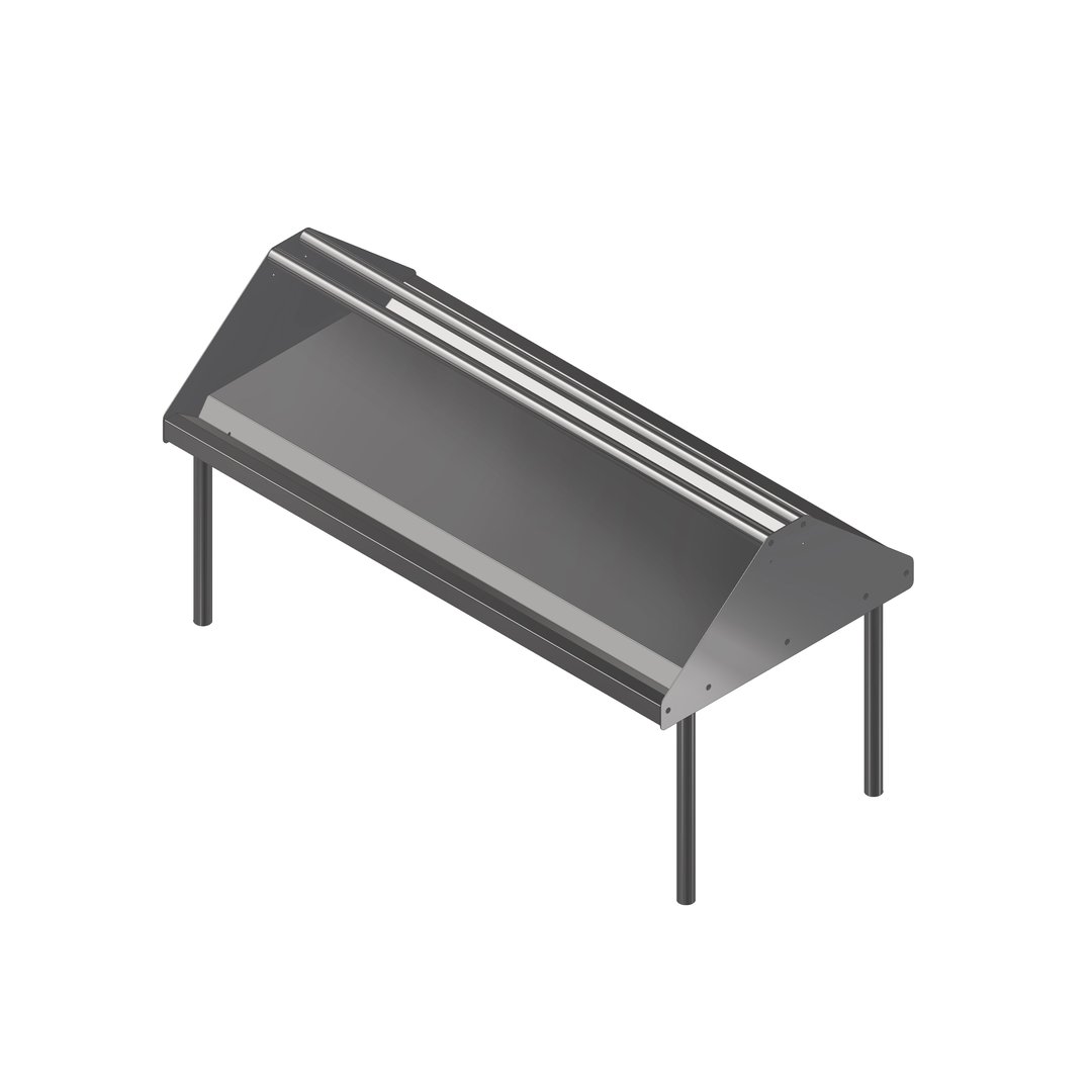 John Boos DTSS-3072-S Stainless Steel Solid Wall Mounted Sorting Shelf - 72"W x 30-1/2"D