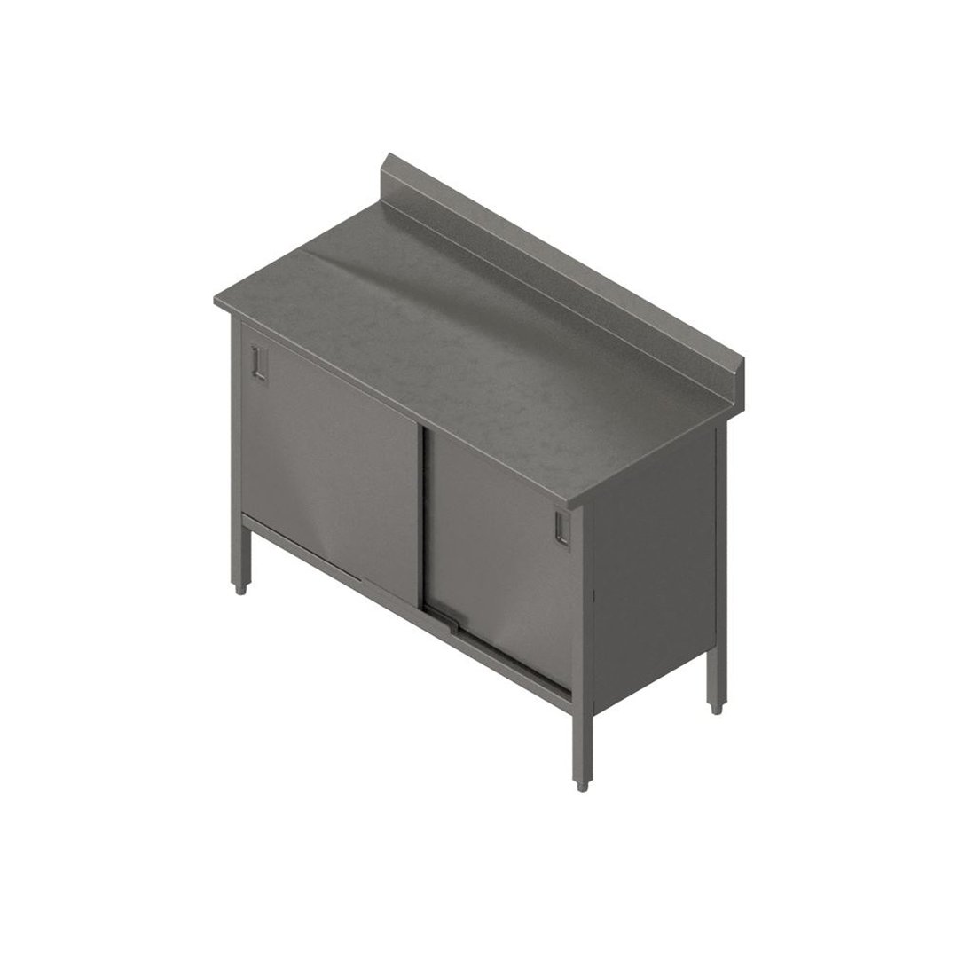 John Boos EBSS6R5-3036 36" Cabinet Base Sliding Doors Work Table