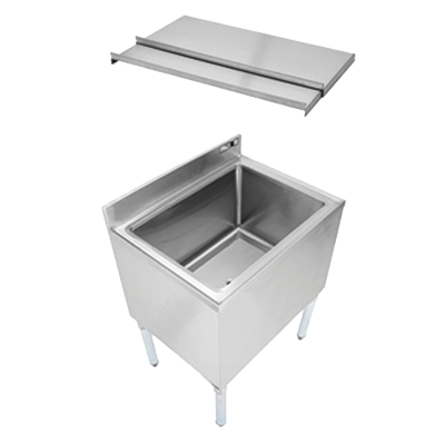 John Boos UBIB-1836-CP7 36" Insulated Underbar Ice Bin w/ Cold Plate and Sliding Lid
