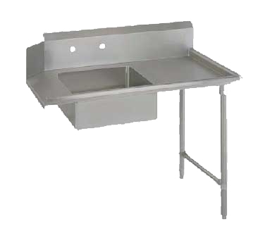 John Boos SDT6-S36SBK-R 36" Straight Soiled Dishtable w/ Right Table, Pre-Rinse Sink, 10" Backsplash