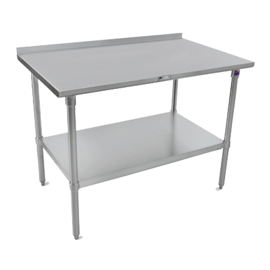 John Boos ST6R1.5-2484GSK 84" Stainless Steel Top 73" - Work Table