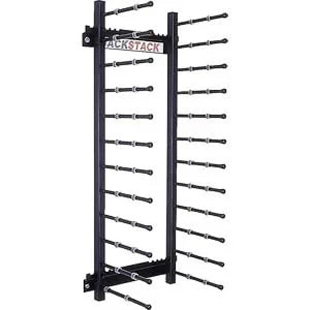 JackStack JS012HW, 12-Plates Wall Mount Plate Rack with Steel Construction and Black Powder Coated 