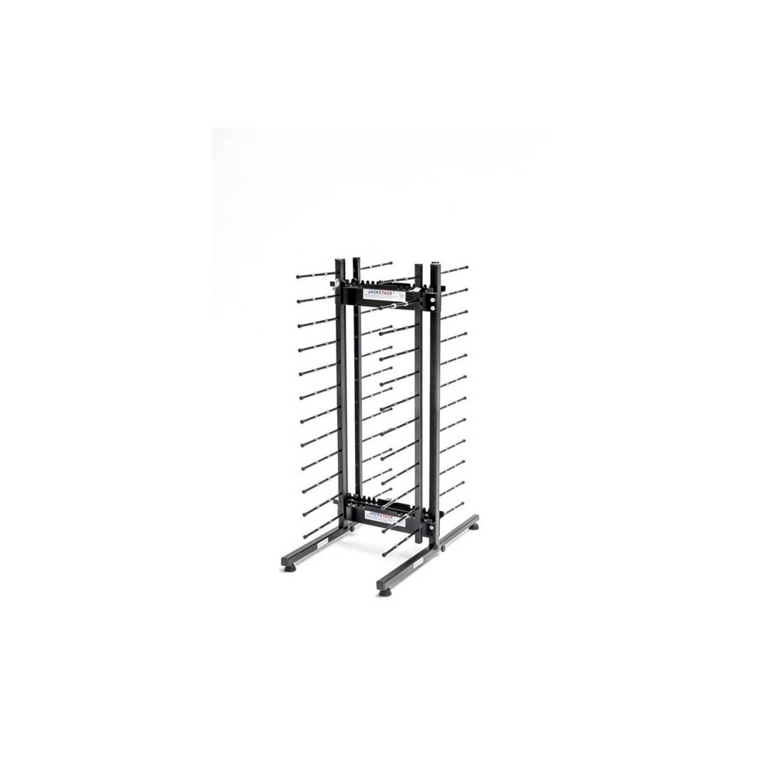 JackStack JS024C, 24-Plates Countertop Plate Rack with Steel Construction and Black Powder Coated 
