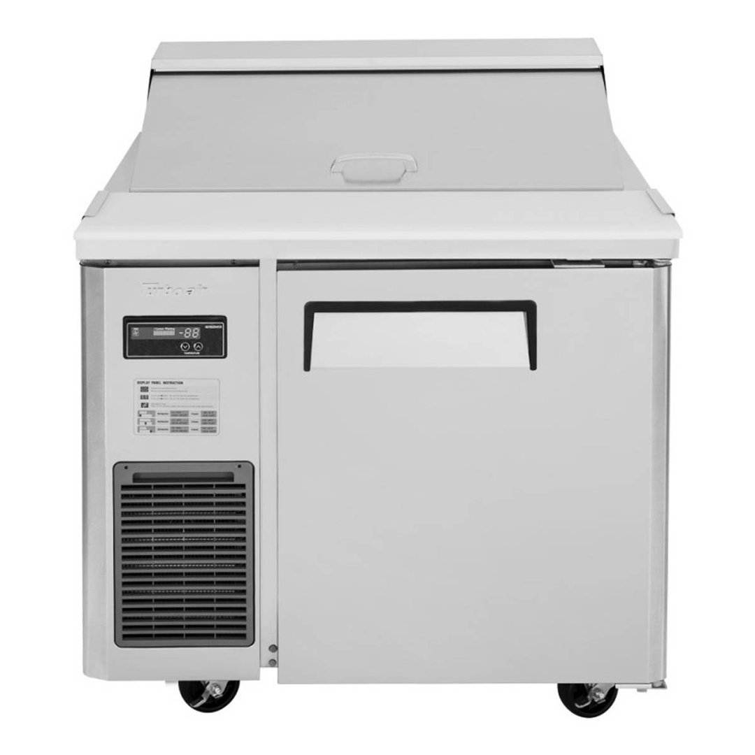 Turbo Air JST-36-N 35" One Section Sandwich / Salad Prep Table w/ 1 Door, 8 Pans