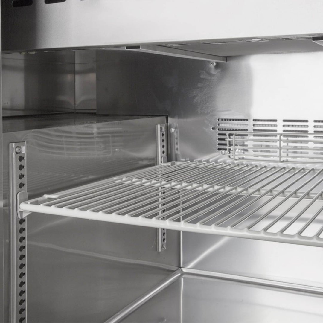 Turbo Air JST-36-N 35" One Section Sandwich / Salad Prep Table w/ 1 Door, 8 Pans