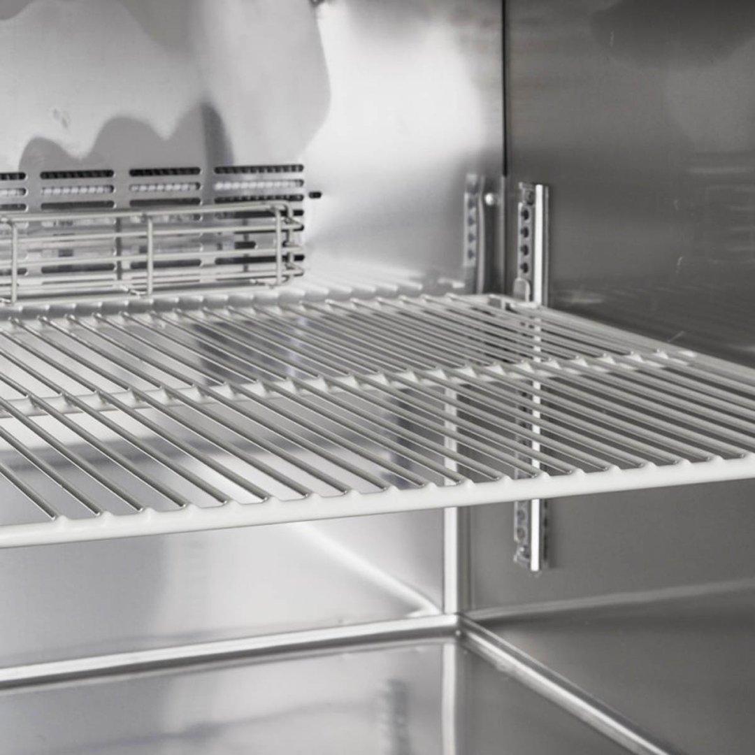 Turbo Air JST-36-N 35" One Section Sandwich / Salad Prep Table w/ 1 Door, 8 Pans