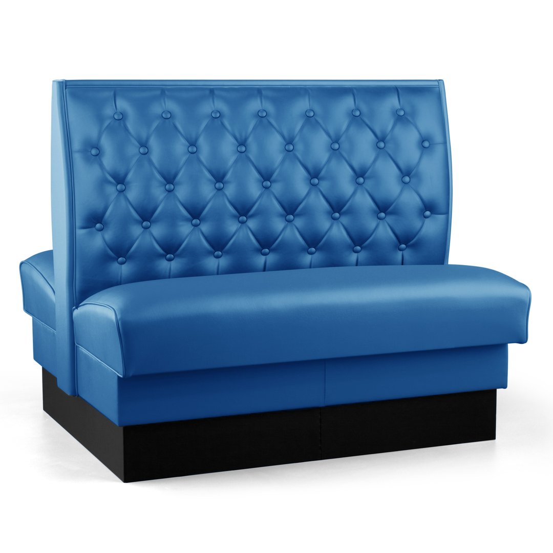 JustChair JBD-SBT-42-GR3 Custom Booth, Double Button Tufted Back, Upholstered Seat, 42" Height