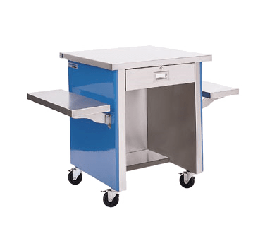 Delfield KCS-50, 50" Deep Shelleyglas Cashier Counter with Stainless Steel Top and Shelf 