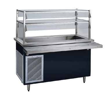 Delfield KCSC-50-BP 50" Shelleyglas® Refrigerated Cold Food Serving Counter w/Enclosed Base, (3) Pan