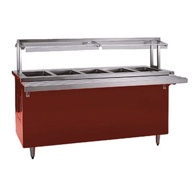 Delfield KCSC-50-EFP 50" Shelleyglas® Liquitec™ Cold Food Serving Counter w/Enclosed Base, (3) Pan