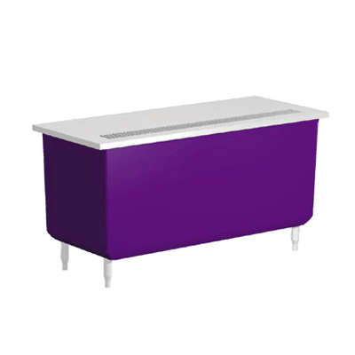 Delfield KCU-50-NU 50" Shelleyglas® Mobile Beverage Serving Counter w/ Enclosed Base