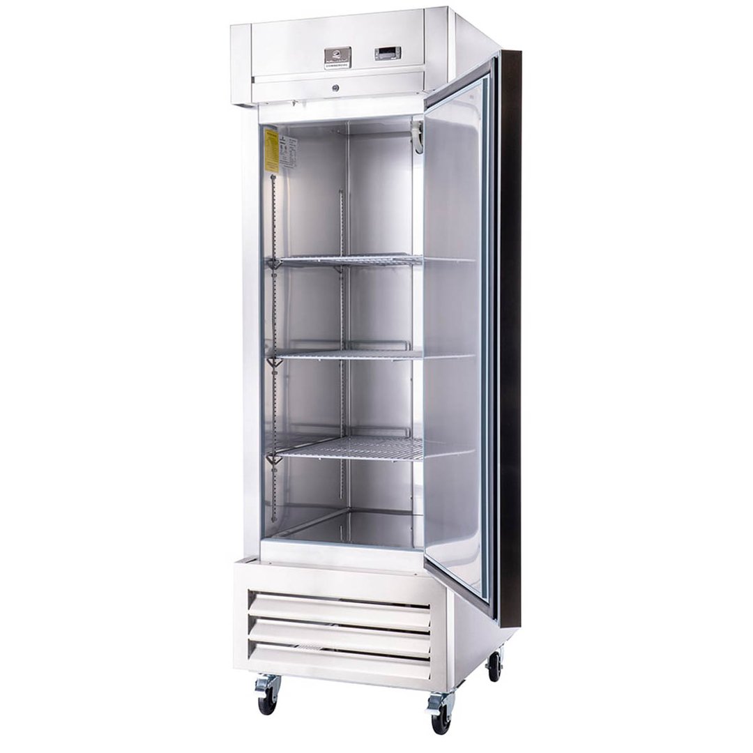 Kelvinator KCHRI27R1DRE 26" One Section Reach-In Refrigerator w/ Solid Door, Bottom Mounted, Stainless Steel, 23 cu. ft.
