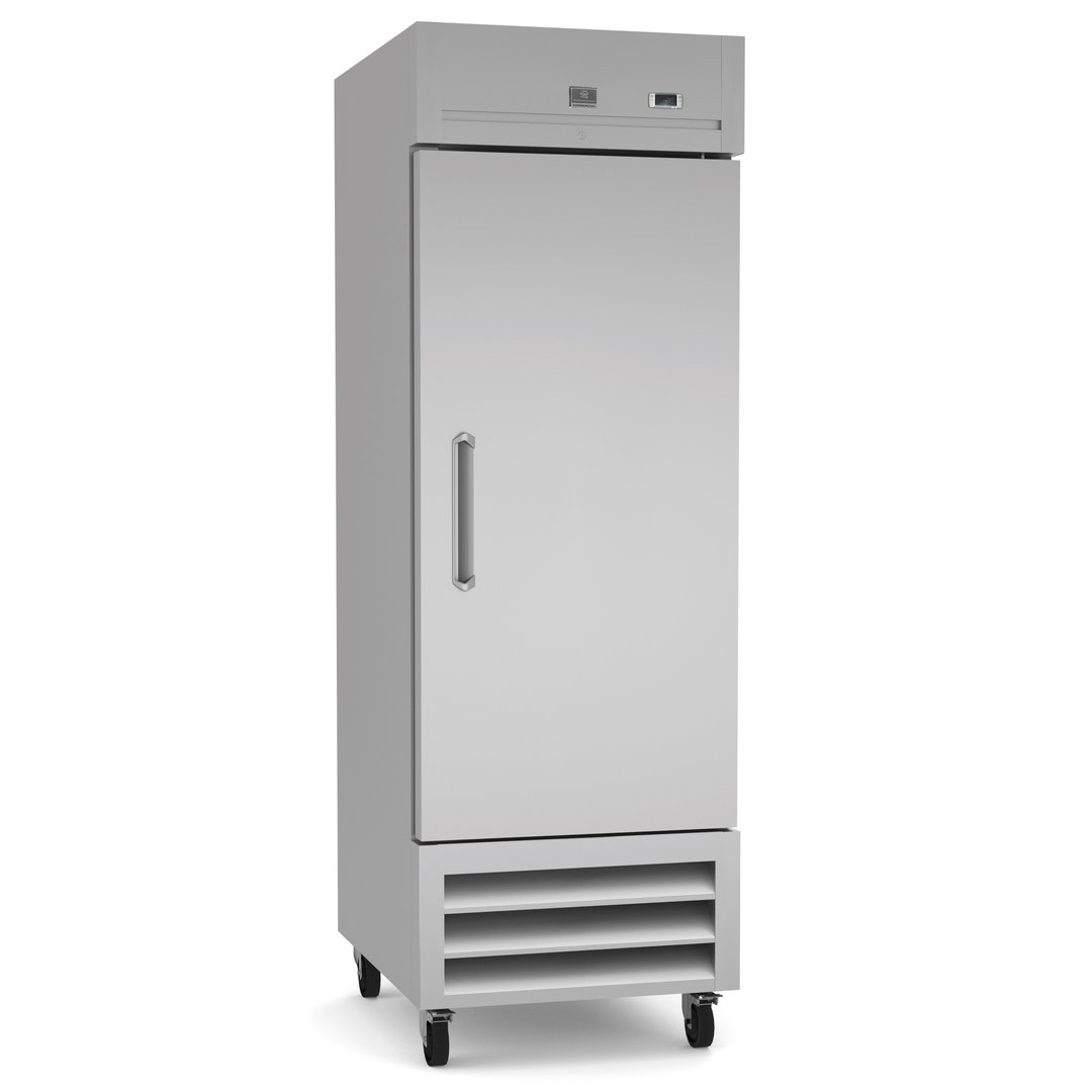 Kelvinator KCHRI27R1DRE 26" One Section Reach-In Refrigerator w/ Solid Door, Bottom Mounted, Stainless Steel, 23 cu. ft.