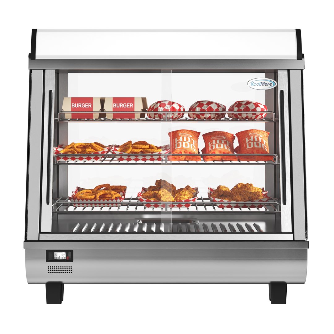Koolmore HDC-3C-SS Countertop Hot Food Display Case