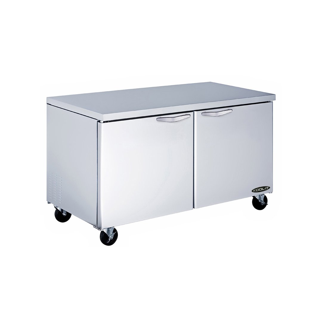 Kool-It KUCF-60-2 60" 2-Section Undercounter Freezer w/ 2 Doors, 16.7 cu. ft.