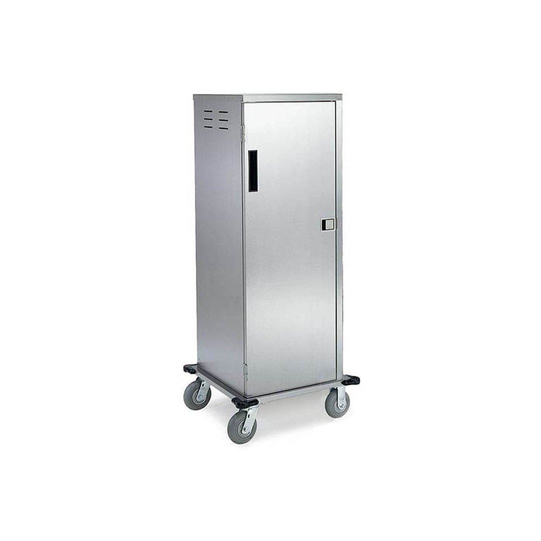 Lakeside 5620 Stainless Steel 20 Tray Elite Series Meal Delivery Cart w/ 1 Door, 1 Compartment 
